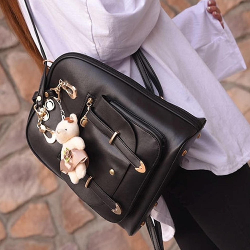 Waterproof Leather Backpack - Picture 8 of 8